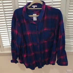 Maurices plus size plaid shirt